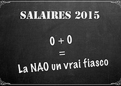 Salaires 2015 : 0 + 0 = NAO, un vrai fiasco