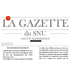 La gazette SNU Haute Normandie : juin 2014