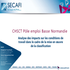 Expertise sur la classification pour le CHSCT