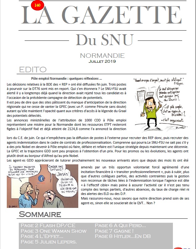 La Gazette Juillet 2019