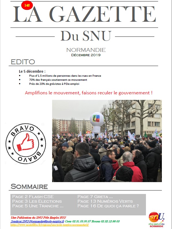 La Gazette Décembre 2019