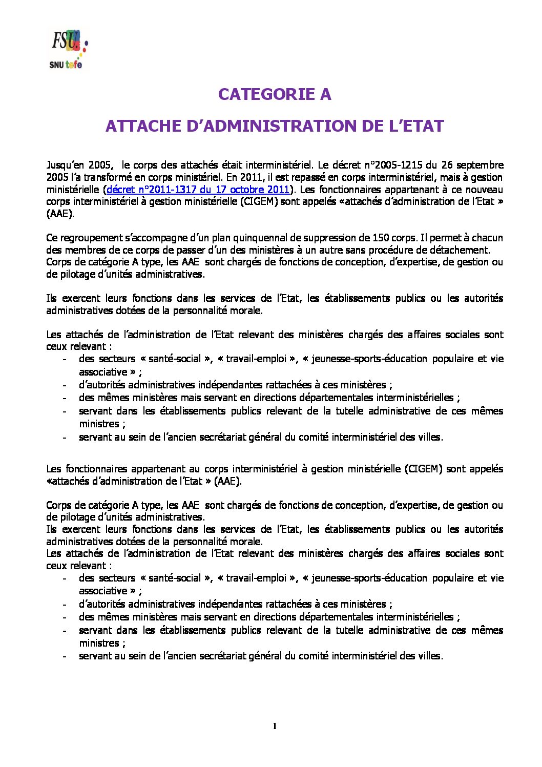 Réunion du Bureau National de la FSU TEFE