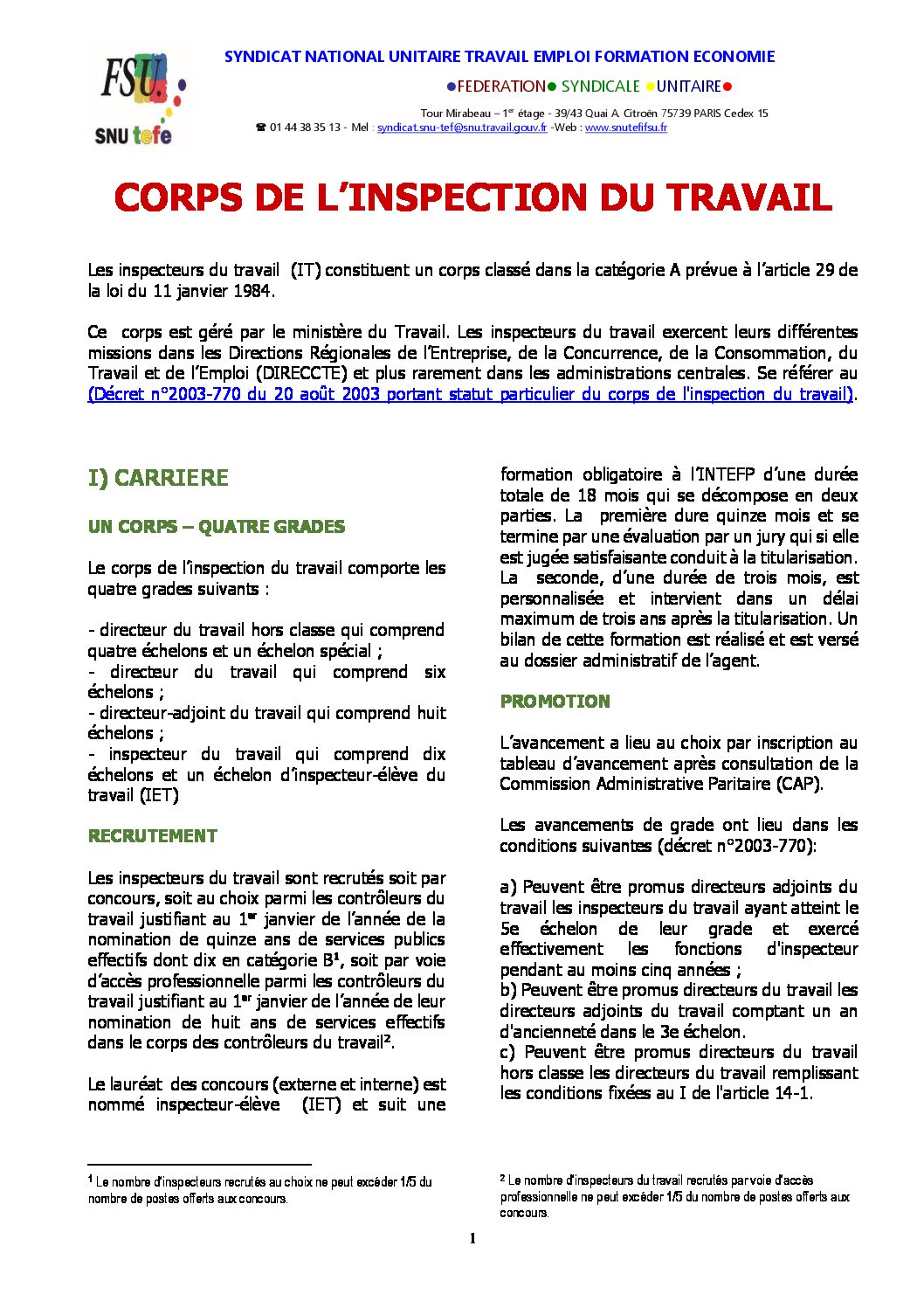 Réunion du Bureau National de la FSU TEFE