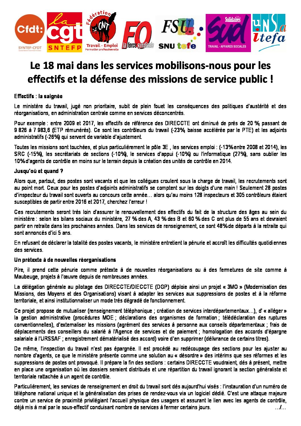 Réunion du Bureau National de la FSU TEFE