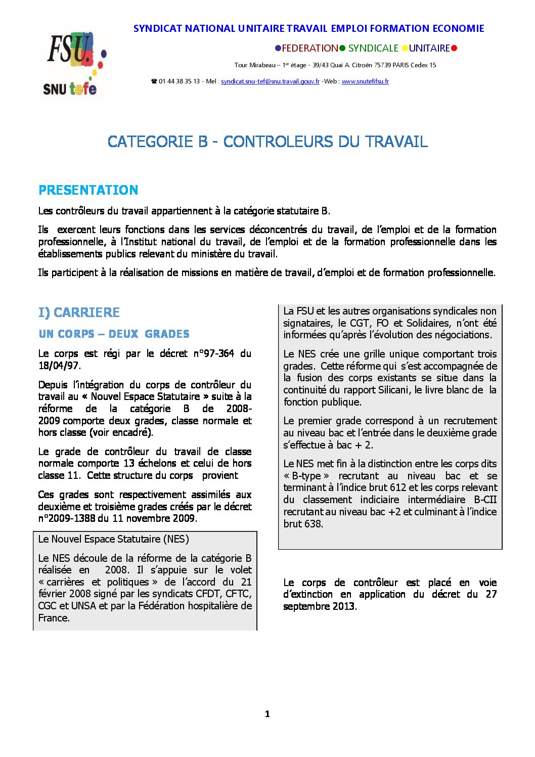 Réunion du Bureau National de la FSU TEFE