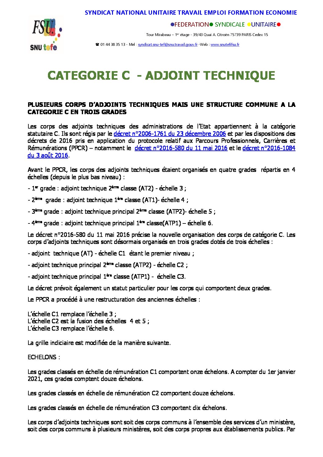 Réunion du Bureau National de la FSU TEFE