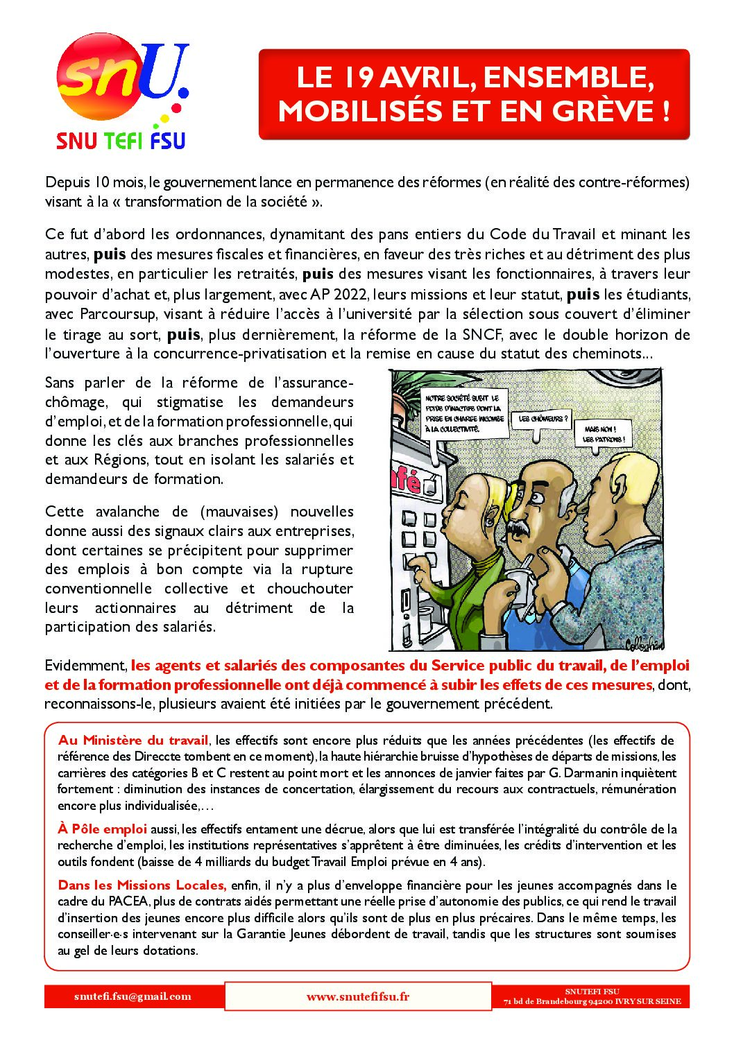 Réunion du Bureau National de la FSU TEFE