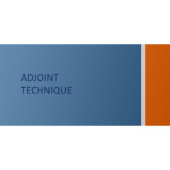 Adjoint technique