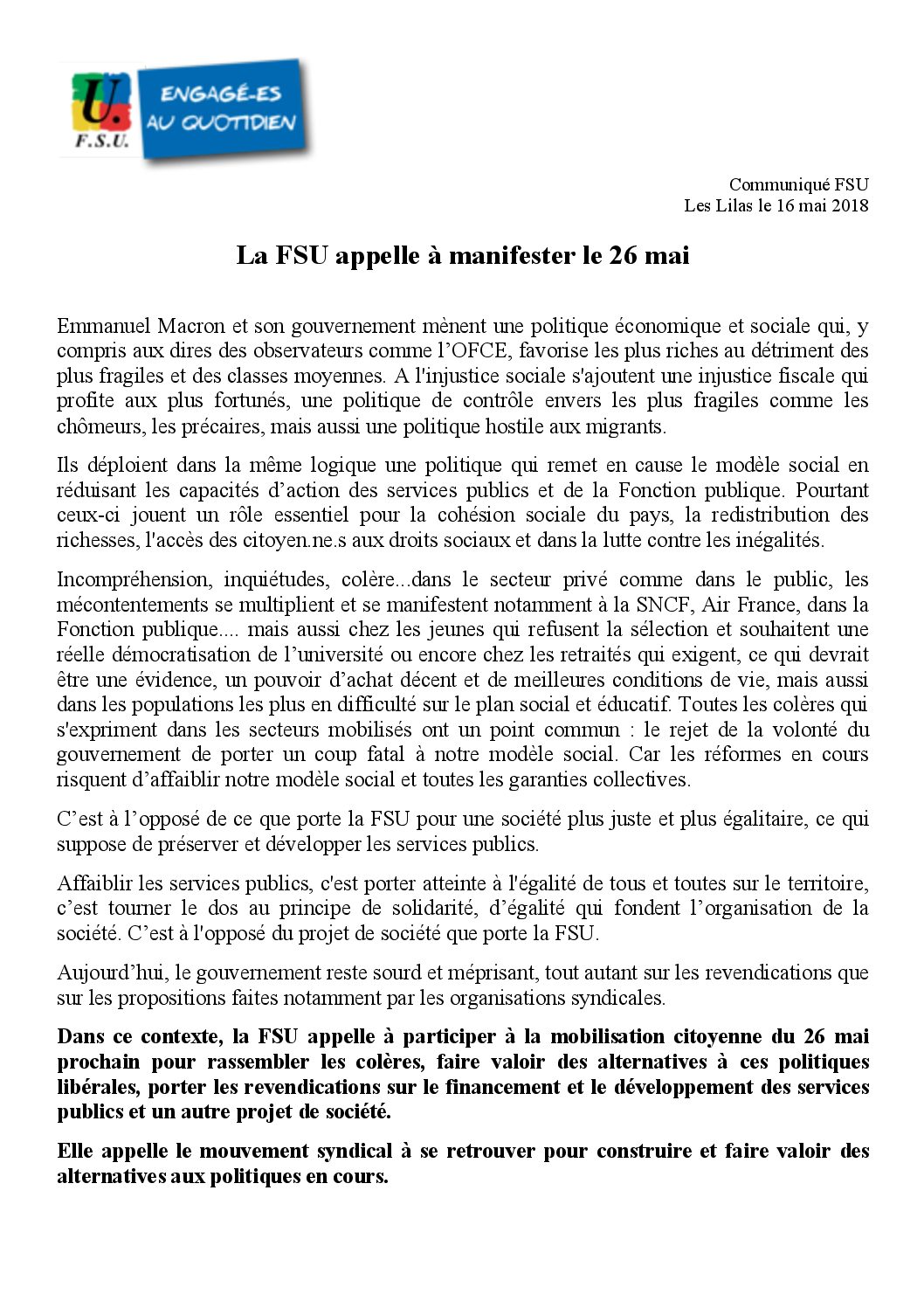 Réunion du Bureau National de la FSU TEFE