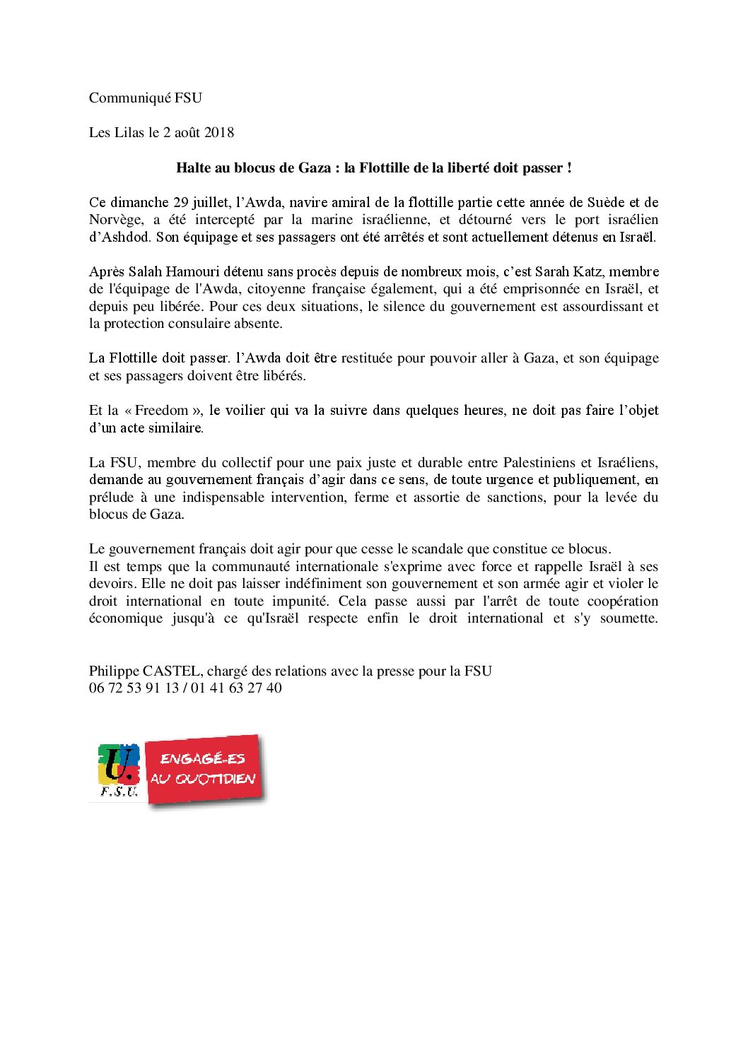 Réunion du Bureau National de la FSU TEFE