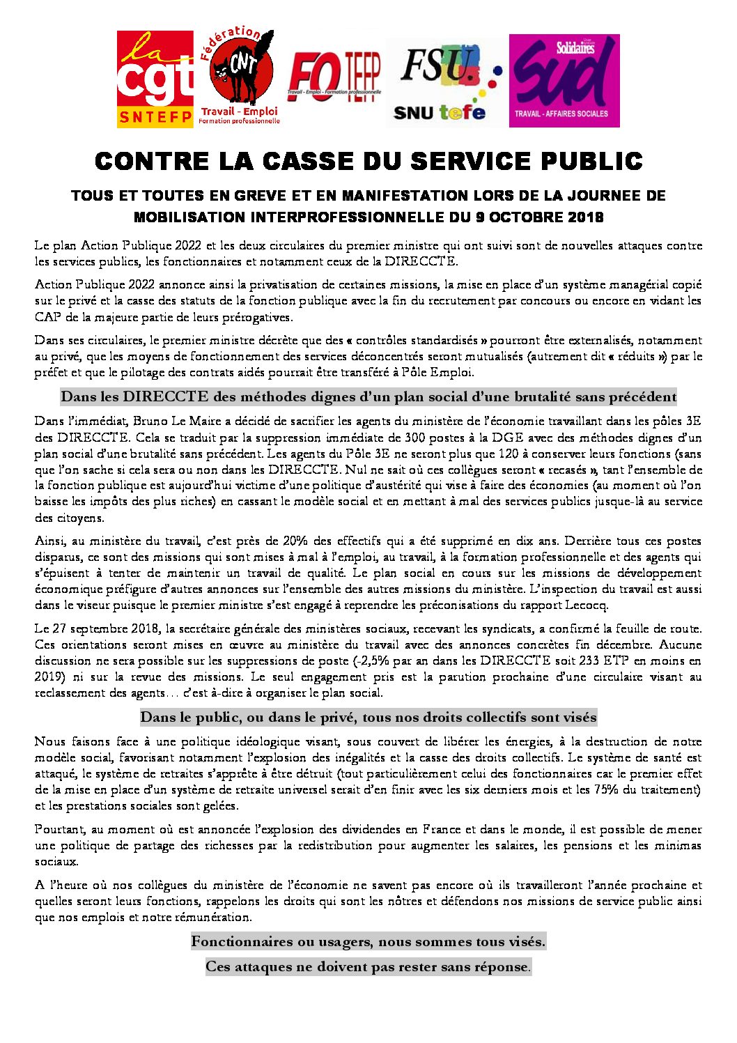 Réunion du Bureau National de la FSU TEFE