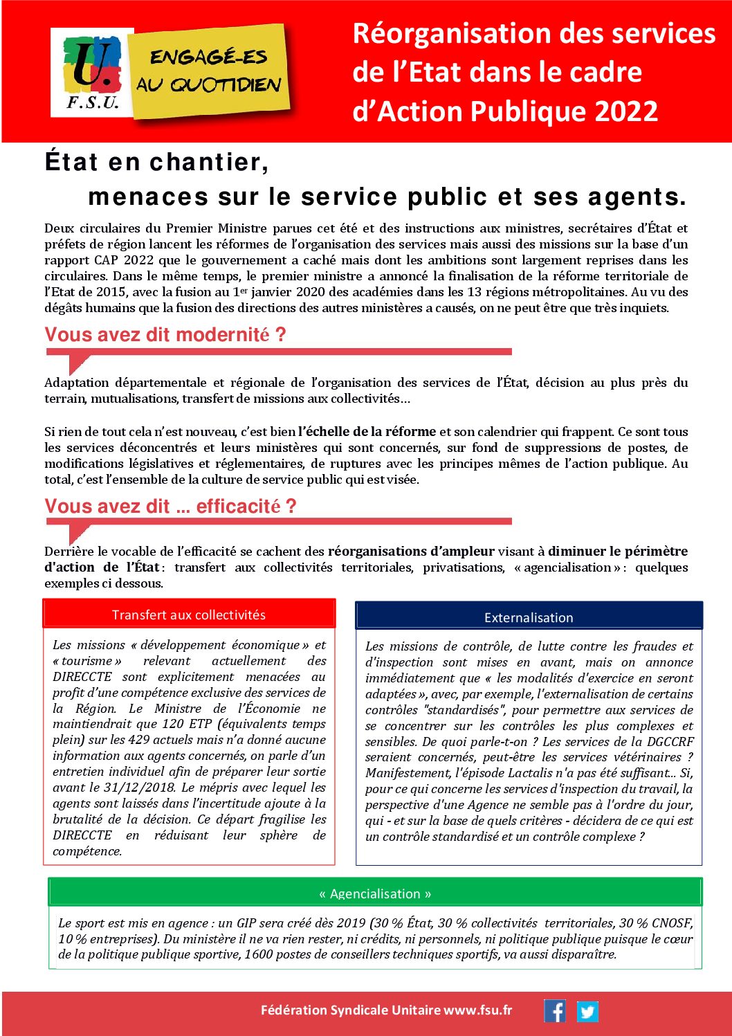 Réunion du Bureau National de la FSU TEFE