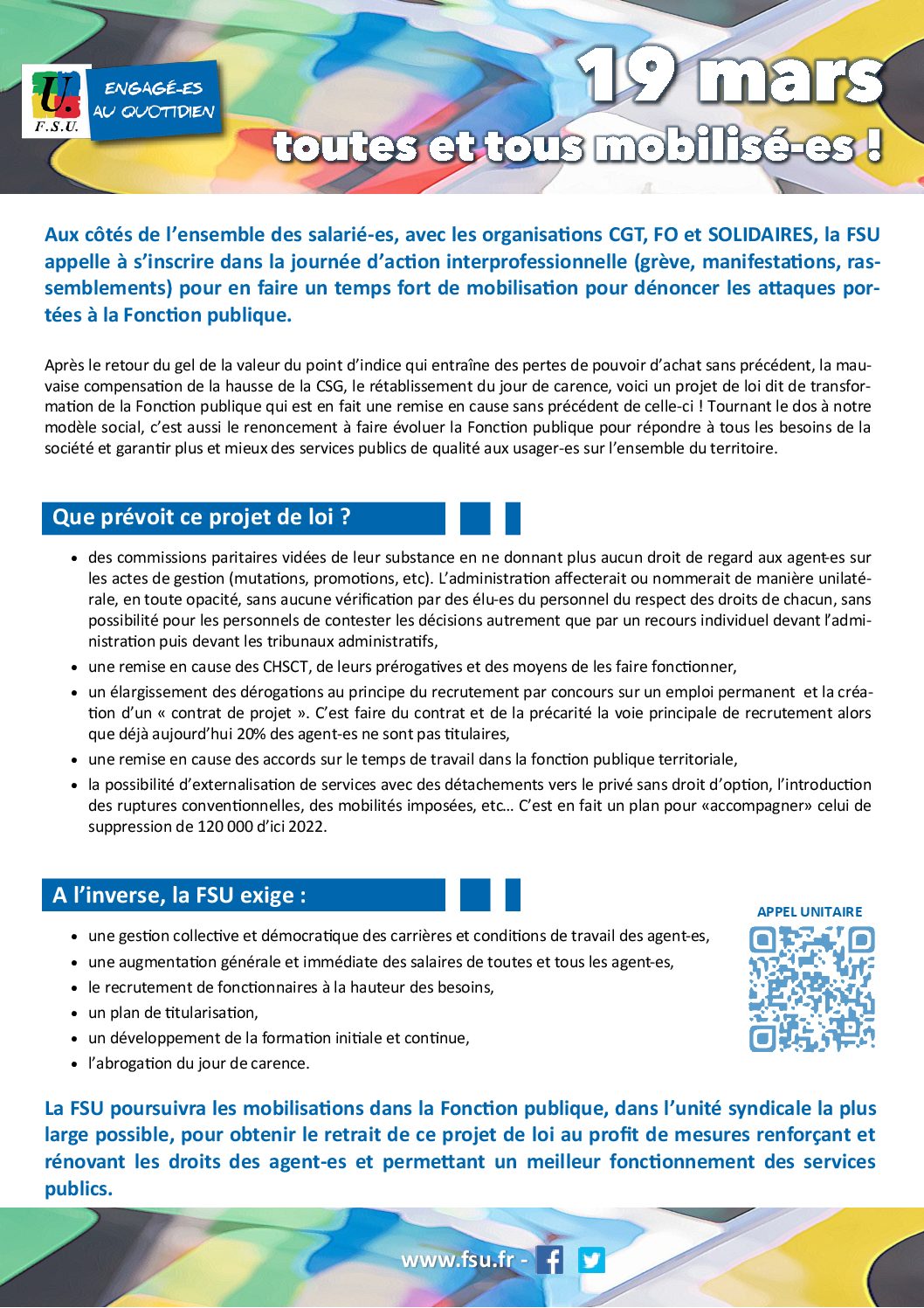 Réunion du Bureau National de la FSU TEFE