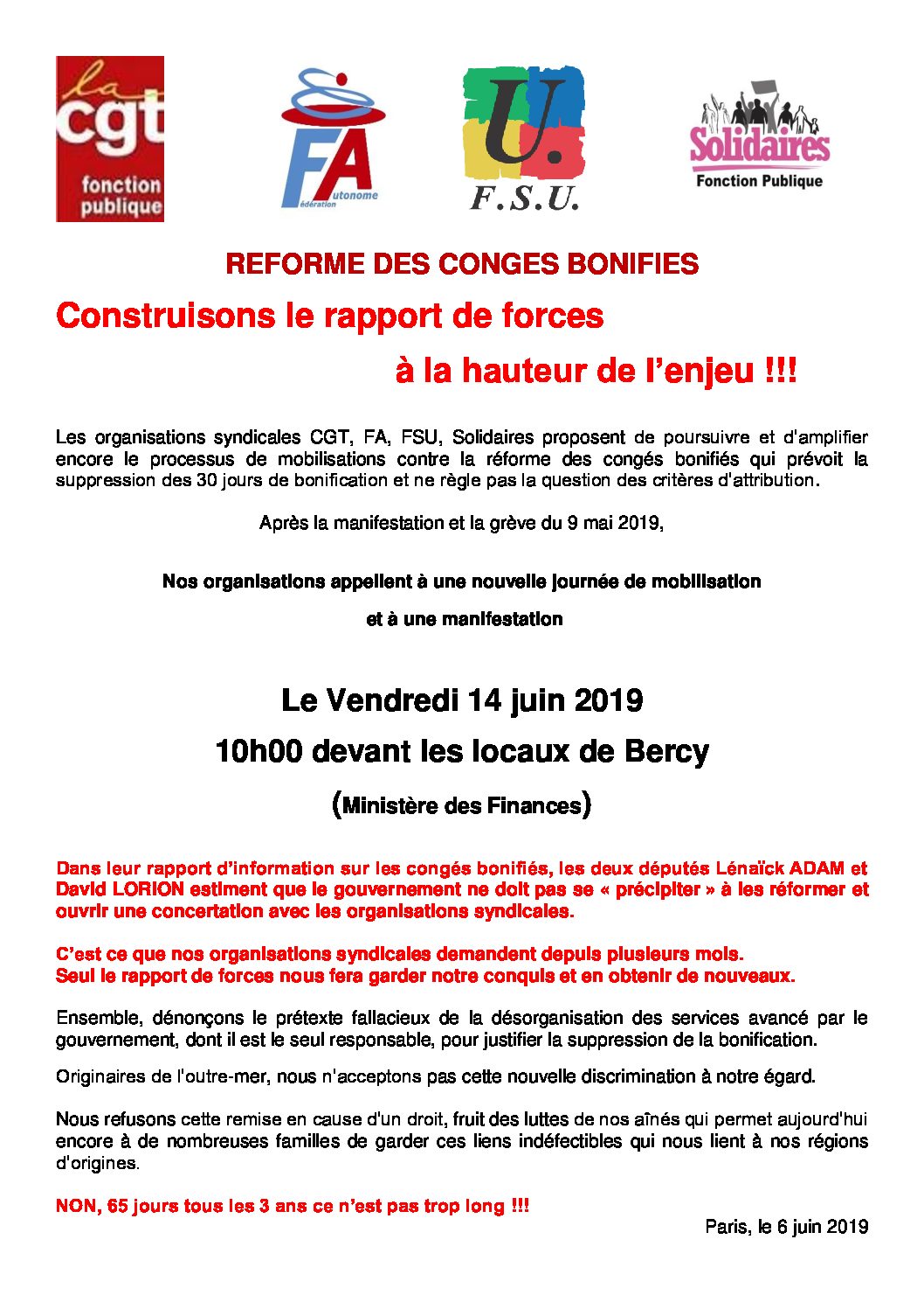 Réunion du Bureau National de la FSU TEFE