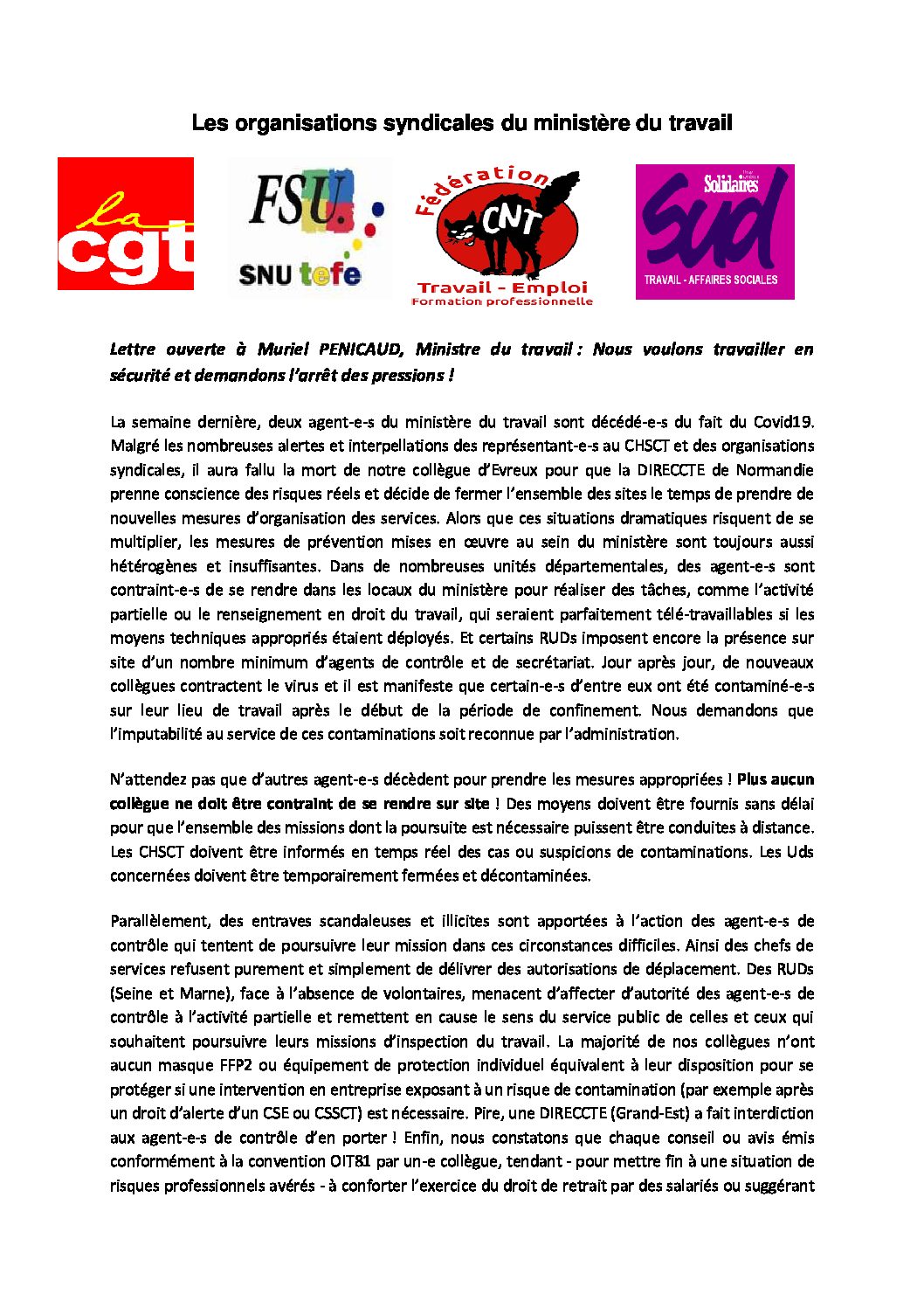 Réunion du Bureau National de la FSU TEFE
