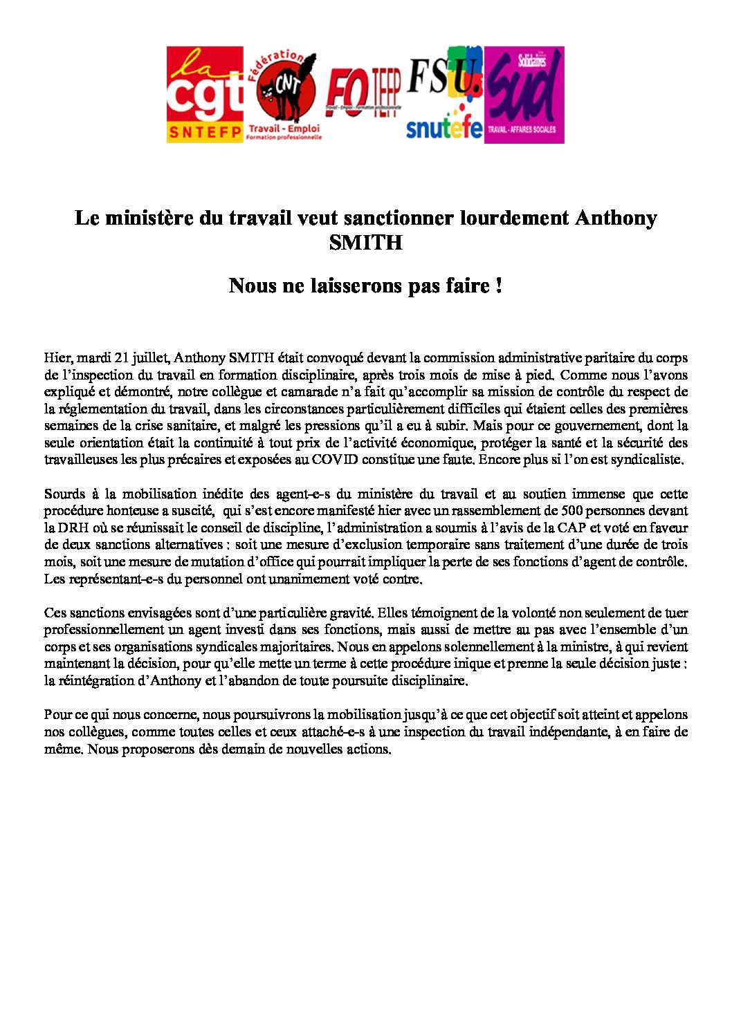 Réunion du Bureau National de la FSU TEFE