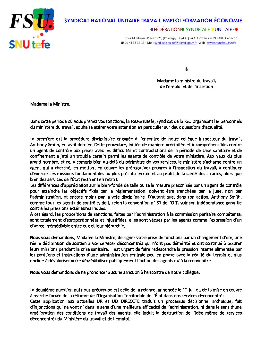 Réunion du Bureau National de la FSU TEFE