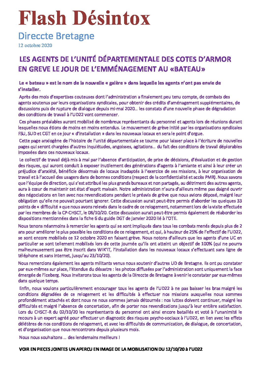 Réunion du Bureau National de la FSU TEFE