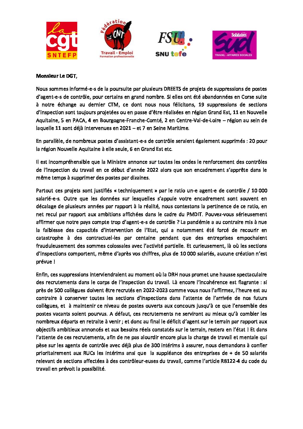 Réunion du Bureau National de la FSU TEFE