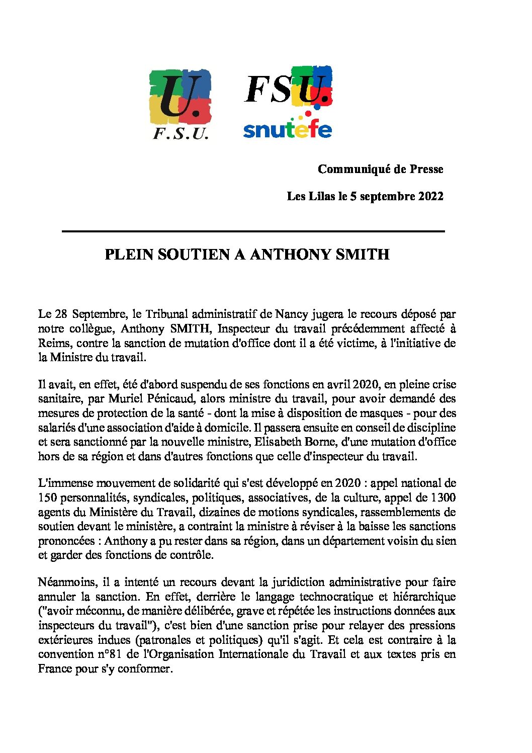 Réunion du Bureau National de la FSU TEFE
