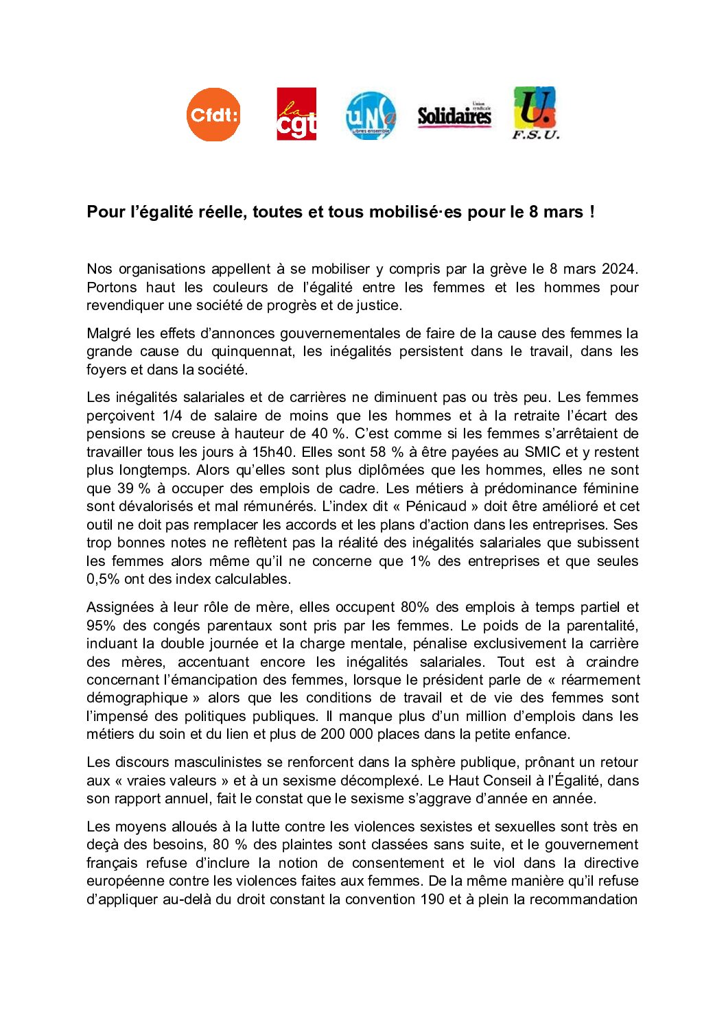 Réunion du Bureau National de la FSU TEFE
