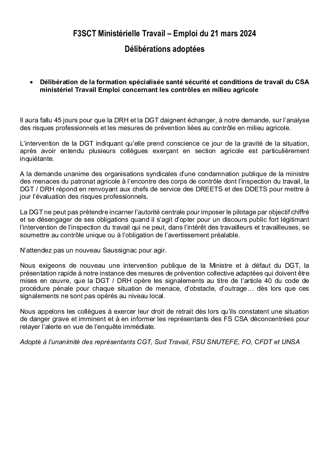 Réunion du Bureau National de la FSU TEFE
