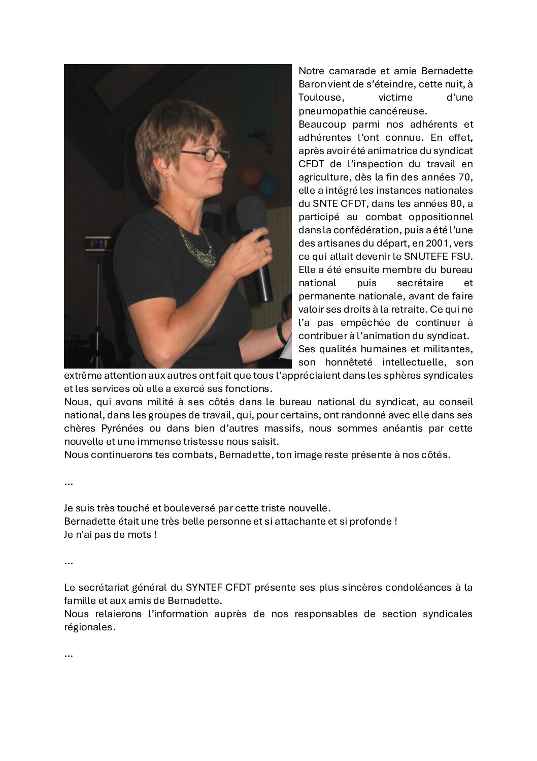 Réunion du Conseil National de la FSU TEFE