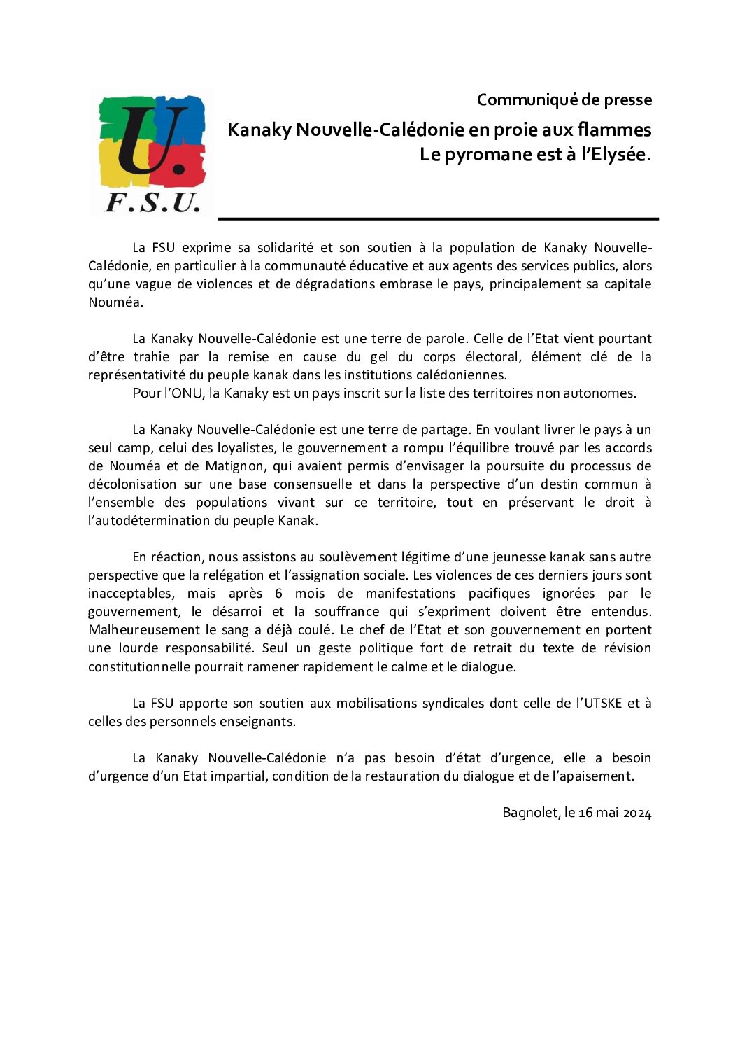 Réunion du Bureau National de la FSU TEFE