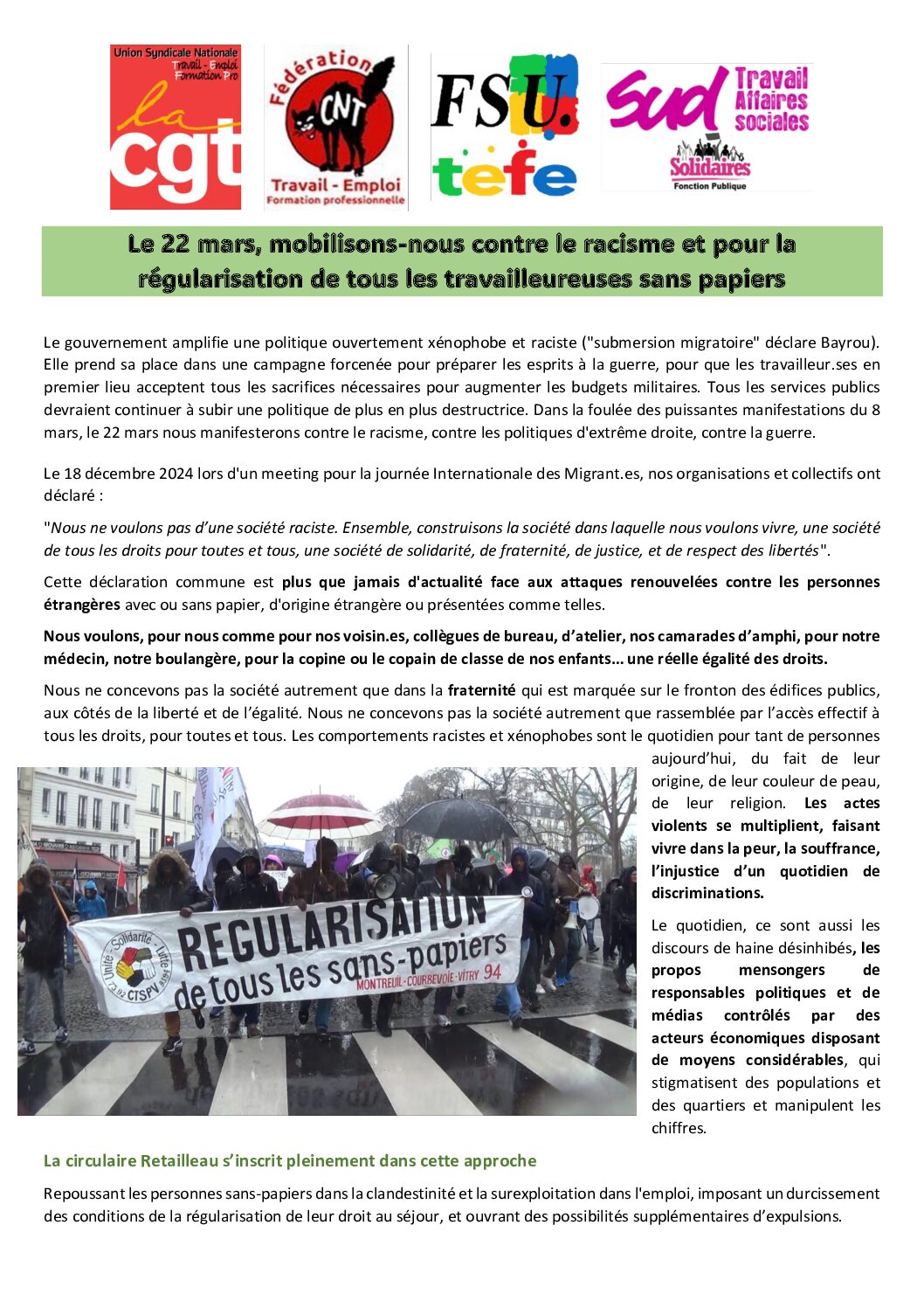 Réunion du Bureau National de la FSU TEFE