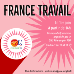 France Travail: information ouverte à tous les personnels